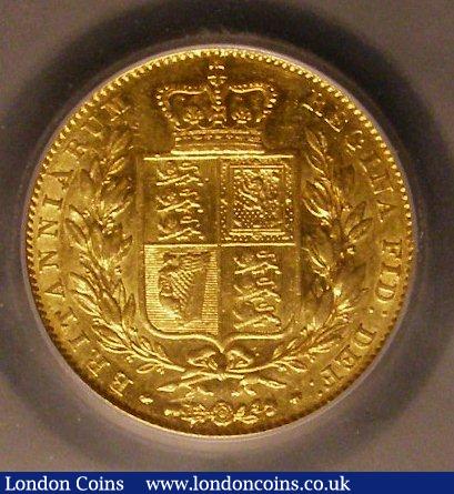 London Coins : A142 : Lot 824 : Sovereign 1842 with Open 2 over 1 in date, with the pointed 4 in the date, as normally assoc...