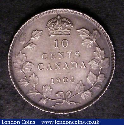 Canada 10 Cents 1904 KM#10 UNC toned with very minor cabinet friction and scarce in this high grade : World Coins : Auction 142 : Lot 866