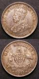 London Coins : A142 : Lot 847 : Australia Shillings (2) 1911 KM#26 VF Toned, 1917M KM#26 NEF