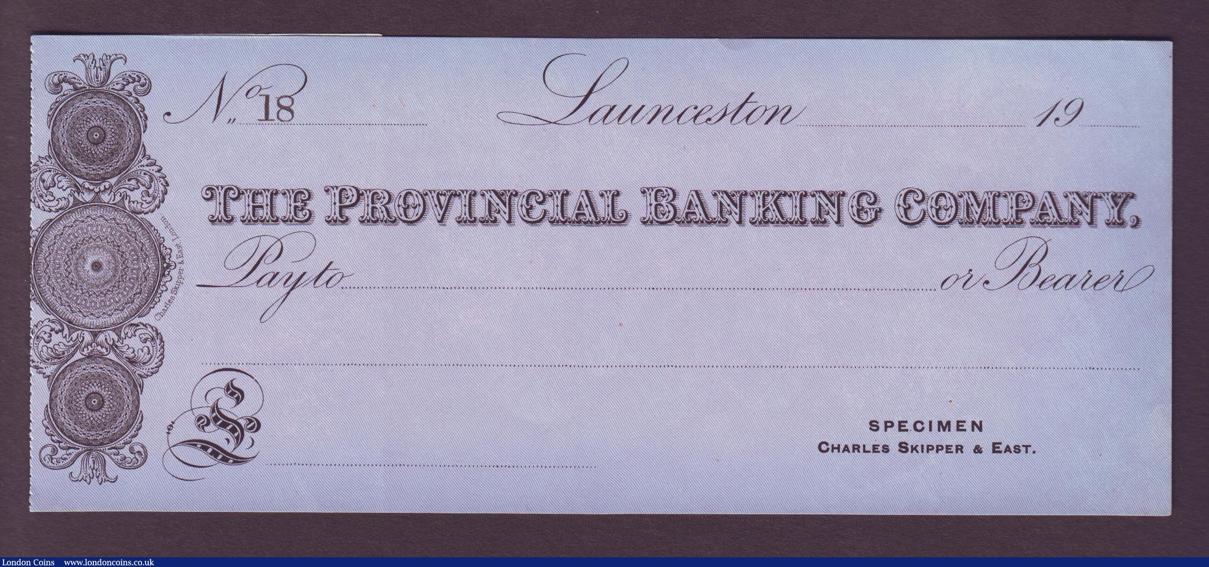 London Coins : A143 : Lot 102 : Sight Bills Cornwall, Launceston Bank (Cudlipp, Browne, Harvey & Hill) unissued 18xx (1810-1811)...