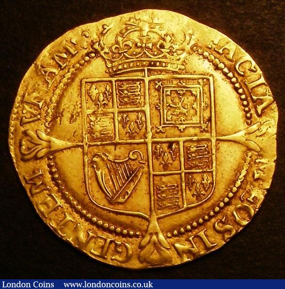 London Coins : A143 : Lot 1479 : Laurel James I Third Coinage, Fourth Head variety, tie-ends form a bracket to value S.2638C mintmark...