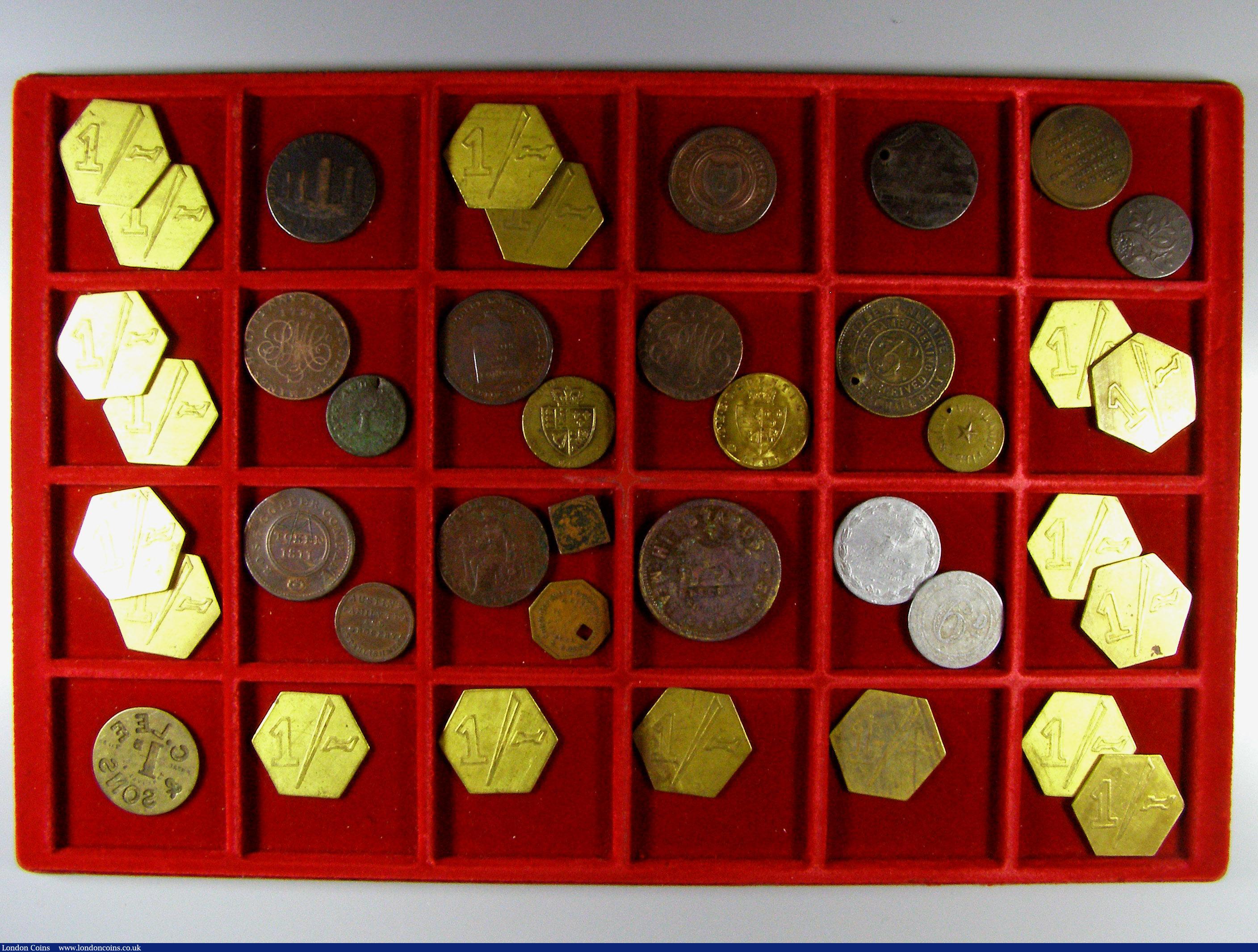 London Coins : A143 : Lot 663 : 18th and 19th Century (40) the majority Market Tokens, in mixed circulated grades