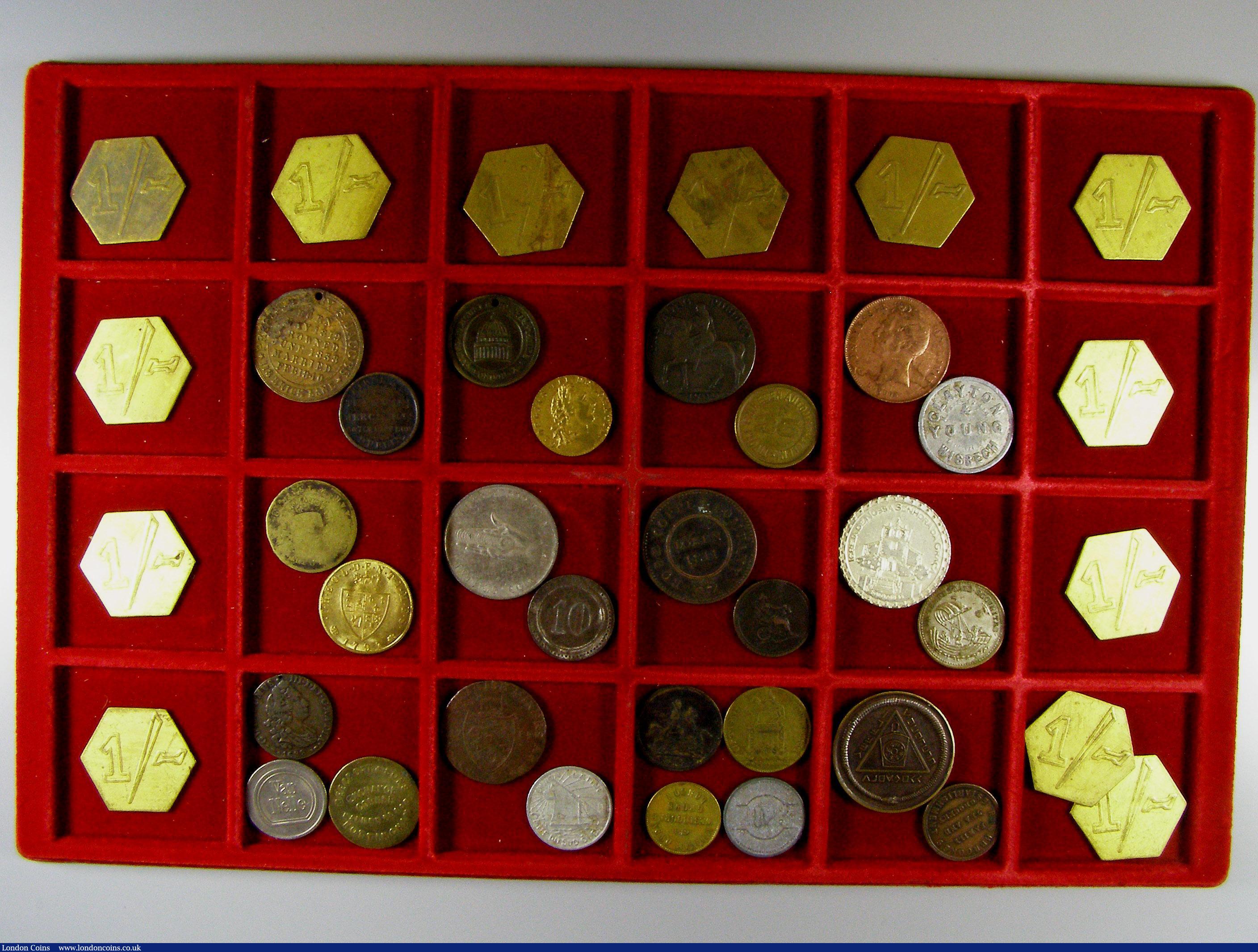 London Coins : A143 : Lot 664 : 18th and 19th Century (40) the majority Market Tokens, in mixed circulated grades