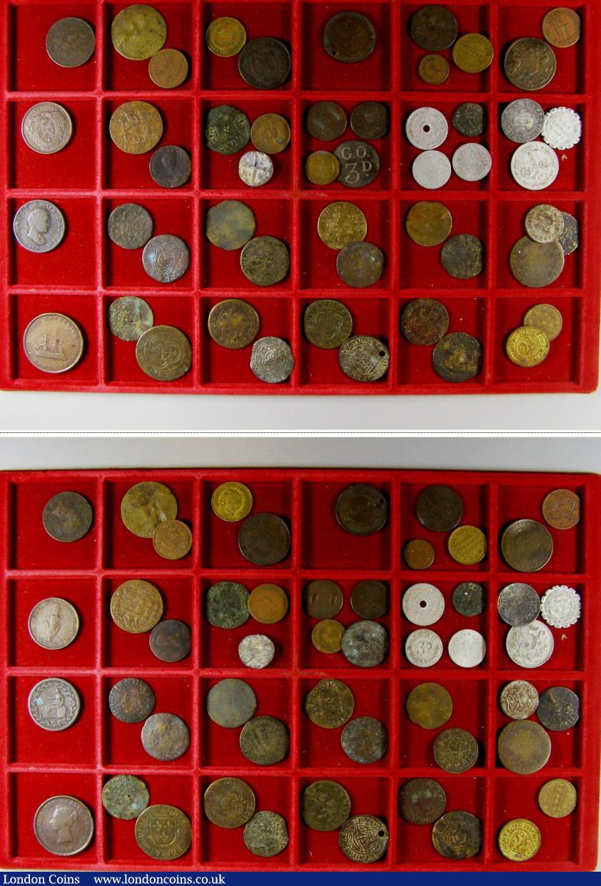 London Coins : A143 : Lot 704 : Tokens and Paranumismatic including 18th century issues (circa 100) circulated grades