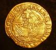 London Coins : A143 : Lot 1427 : Angel Henry VIII Third Coinage S.2299 Annulet by Angel's head and on ship mintmark Lis Good Fin...