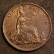 London Coins : A143 : Lot 1745 : Farthing 1895 Bun Head Freeman 570 dies 7+F NEF/GVF with a few small rim nicks