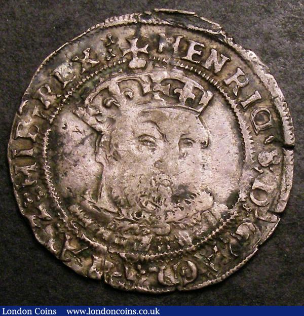 Groat Henry VIII Third Coinage Southwark Mint with S in forks S.2371 no mintmark Good Fine with some weaker areas on the reverse : Hammered Coins : Auction 144 : Lot 1120
