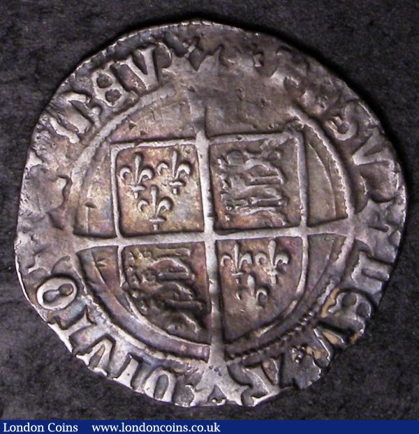 Groat Henry VIII Second Coinage Laker Bust D S.2337E mintmark Lis/Rose NVF with areas of colourful toning, Ex-Spink January 1963 12/- : Hammered Coins : Auction 144 : Lot 1116