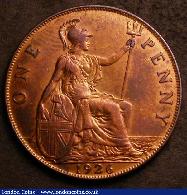 Penny 1926 Modified Effigy Freeman 195 dies 4+B NEF/GVF once cleaned now retoning : English Coins : Auction 144 : Lot 1889