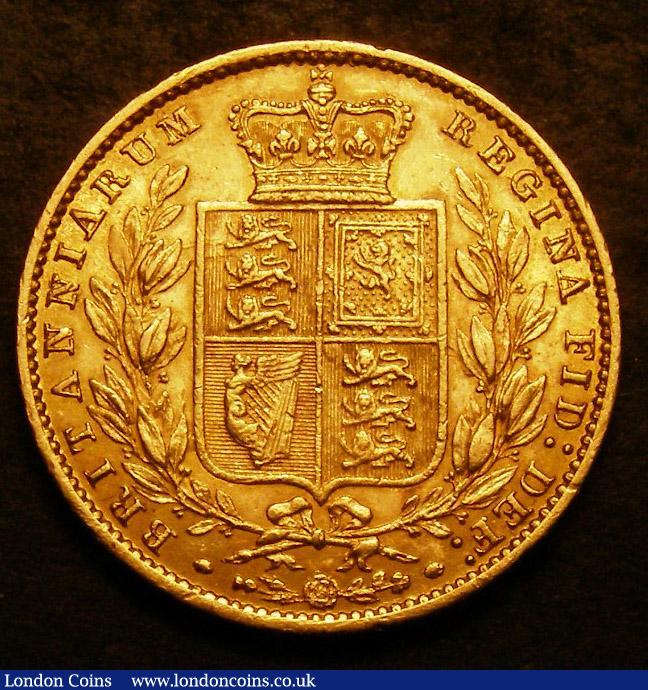 London Coins : A144 : Lot 2093 : Sovereign 1858 Large Date CGS Variety 02 Good Fine and graded 30 by CGS, Ex-Baldwins Auction 79 8/5/...