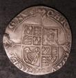 London Coins : A144 : Lot 1209 : Shilling Charles I Group A, Bust 2, Larger Crown S.2782 mintmark Lis Fine with a metal flaw at 9 o&#...