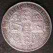 London Coins : A144 : Lot 1366 : Crown 1847 Gothic UNDECIMO edge ESC 288 GEF/AU the obverse with some light hairlines