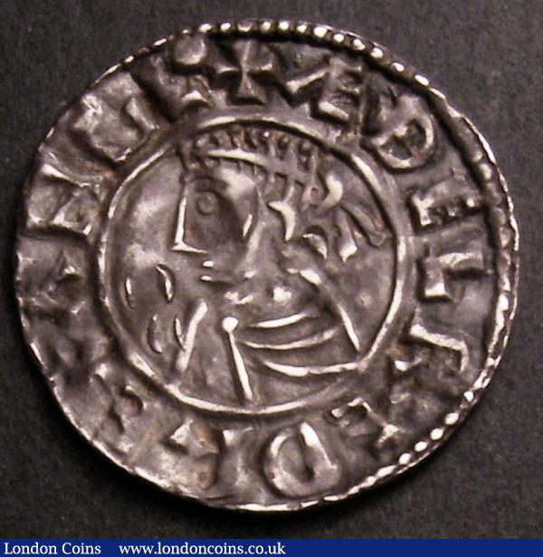 Penny Aethelred II Last Small Cross type S.1154 Shaftesbury mint, moneyer Saewine better than VF and pleasing, with some light peck marks : Hammered Coins : Auction 145 : Lot 1268