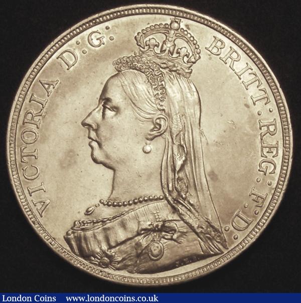Crown 1891 ESC 301 GEF and lustrous with some light contact marks and a couple of small tone spots : English Coins : Auction 145 : Lot 1385