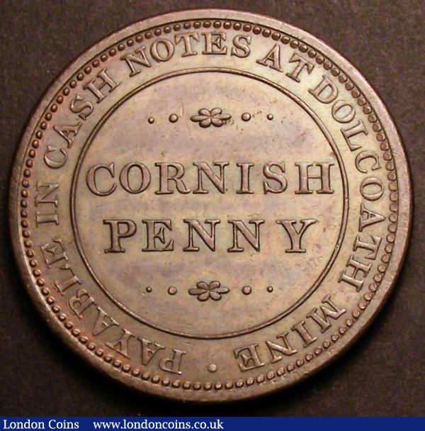 Penny 19th Century Cornwall Dolcoath Mine undated Withers 680 EF scarce : Tokens : Auction 145 : Lot 996