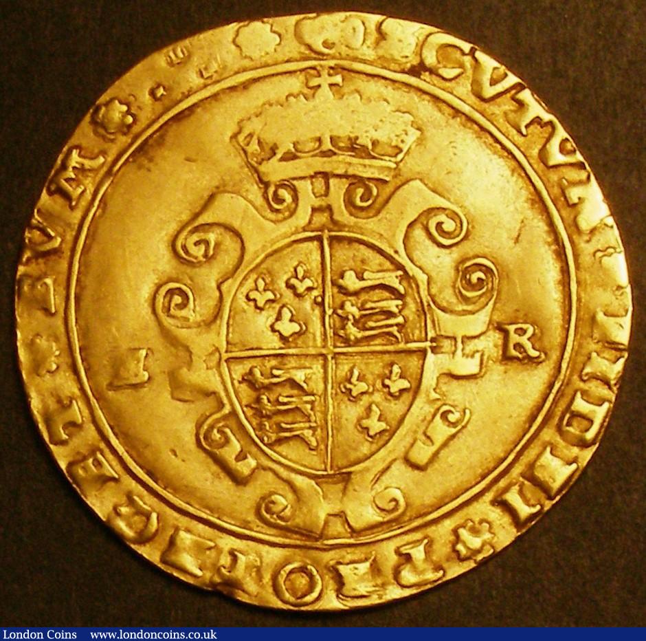 London Coins : A145 : Lot 1239 : Half Sovereign Edward VI Southwark Mint mintmark Grapple S.2438 GVF