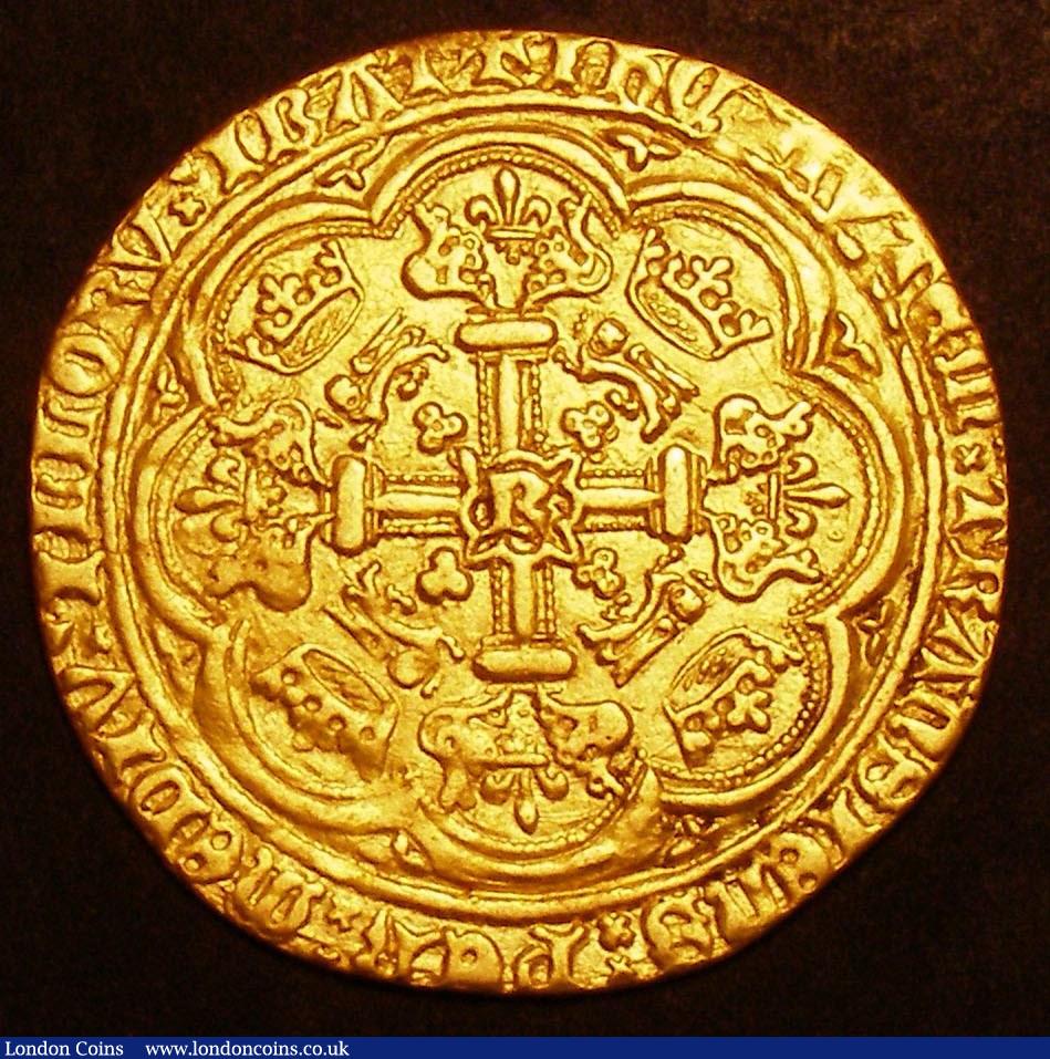 London Coins : A145 : Lot 1260 : Noble Richard II French Title omitted S.1655 VF lightly and neatly clipped