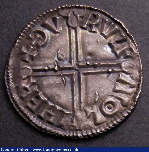 Penny Aethelred II Long Cross S.1151 Leicester mint, moneyer Thurulf EF toned with a thin surface flaw on the obverse and a scarce mint : Hammered Coins : Auction 145 : Lot 1269