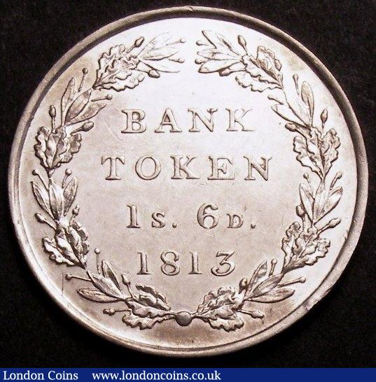 Bank Token One Shilling and Sixpence 1813 ESC 976 GEF with light contact marks : English Coins : Auction 145 : Lot 1314