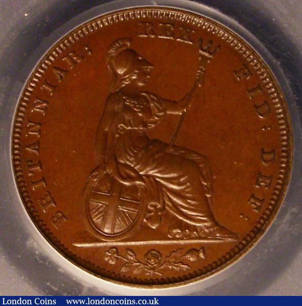 Farthing 1826 Bronzed Proof Peck 1440 nFDC slabbed and graded CGS 90 : English Coins : Auction 145 : Lot 1469
