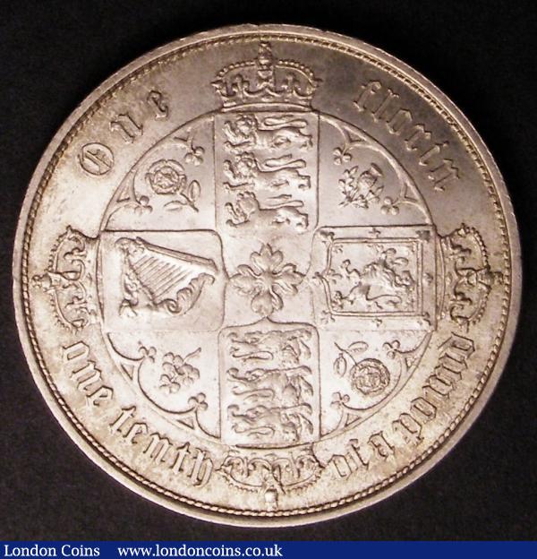 Florin 1852 ESC 806 UNC and lustrous with a light golden tone : English Coins : Auction 145 : Lot 1509