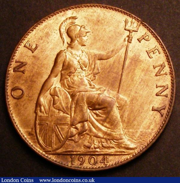 Penny 1904 Freeman 159 dies 1+B Lustrous UNC, the obverse with a few light contact marks  : English Coins : Auction 145 : Lot 1954