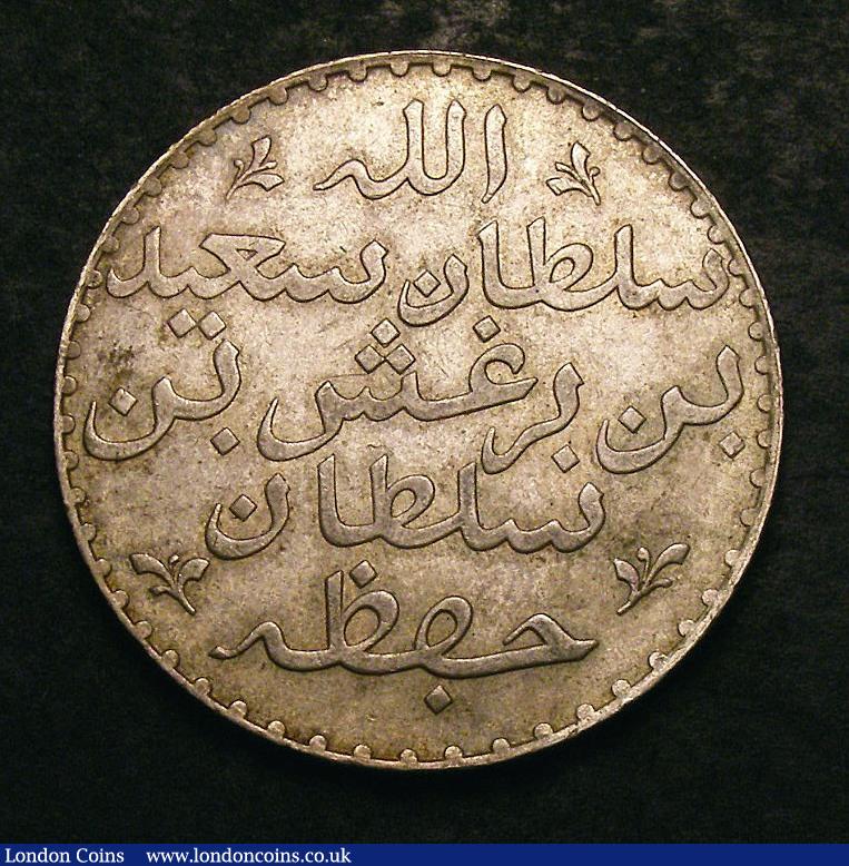 London Coins : A145 : Lot 777 : Zanzibar Riyal AH1299 KM#4 EF and rare, especially in this high grade