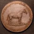 London Coins : A145 : Lot 976 : Halfpenny 18th Century Middlesex 1801 Pidcocks DH428 Obverse : A lion with a dog upon its back, Reve...
