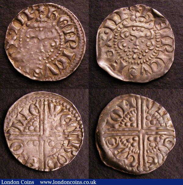 Pennies Henry III Long Cross Coinage Newcastle Mint (2), both Class 3b moneyers Roger and Ion, both VF or better : Hammered Coins : Auction 146 : Lot 2052
