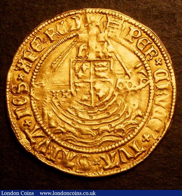 Angel Henry VIII First Coinage S.2265 No h or Rose mintmark Portcullis, About VF on a full round flan : Hammered Coins : Auction 146 : Lot 1981