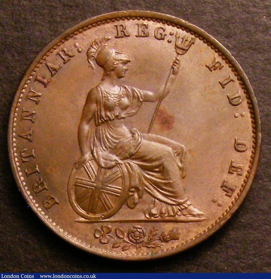London Coins : A146 : Lot 2559 : Halfpenny 1854 Peck 1542 UNC or near so and nicely toned, EX-D.Craddock £8.30