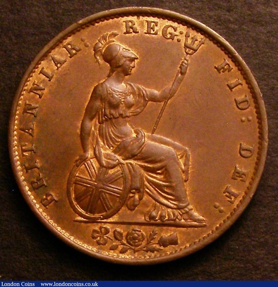 London Coins : A146 : Lot 2561 : Halfpenny 1856 Peck 1544 GEF with traces of lustre, purchased at Charing Cross Market £24