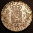 London Coins : A146 : Lot 1082 : Belgium 5 Francs 1870 KM#24 Lustrous A/UNC with some small spots