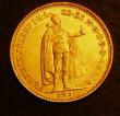 London Coins : A146 : Lot 1213 : Hungary 10 Korona 1911 KM#485 GEF with  an edge nick at 2 o'clock