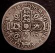 London Coins : A146 : Lot 2264 : Halfcrown 1676 R over B in BR, R over B in FRA, and R over B in REX, unlisted by ESC or Spink, VG wi...