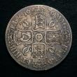 London Coins : A146 : Lot 2751 : Crown 1676 T over R in ET S.3357, also with ANNOREGNI error edge (no space) unlisted by ESC, Fine/Go...