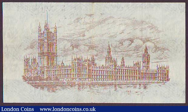 London Coins : A147 : Lot 16 : One pound Warren Fisher T24 issued 1919 first series K/39 9946815, Pick357, pressed GVF