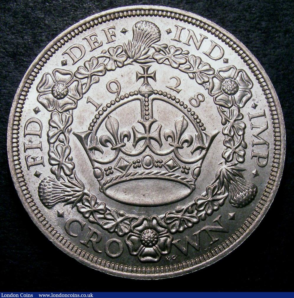 London Coins : A147 : Lot 2033 : Crown 1928 ESC 368 UNC and lustrous, slabbed and graded CGS 80