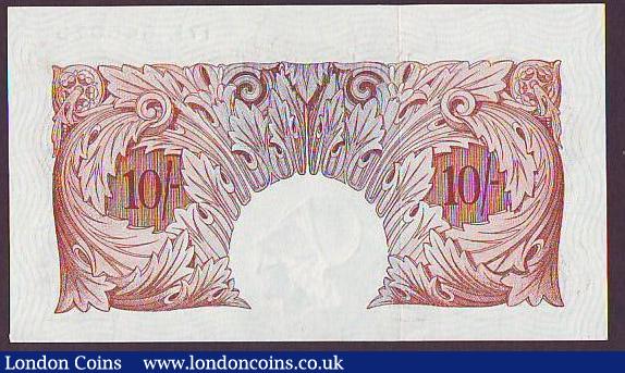 London Coins : A147 : Lot 58 : Ten shillings Peppiatt B262 issued 1948 threaded variety series 17K 645075, UNC