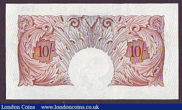 London Coins : A147 : Lot 80 : Ten shillings O'Brien B271, a very scarce last run series Y25X 315687, Pick368c, about UNC to U...