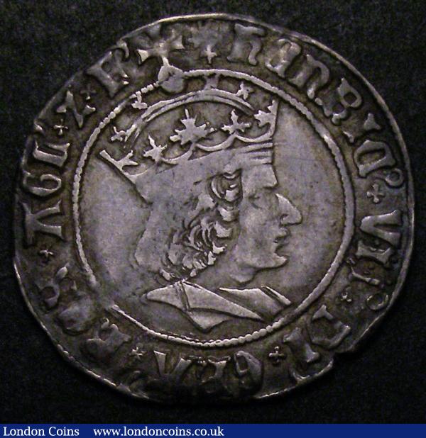 Groat Henry VII Profile issue, Regular issue with triple band to crown S.2258 mintmark Cross Crosslet Good Fine/Fine with some small edge nicks : Hammered Coins : Auction 148 : Lot 1502