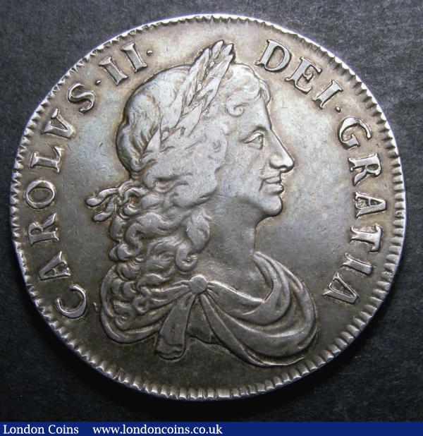 Crown 1668 ANNO.REGNI edge ESC 36 VF with grey tone, slabbed and graded CGS 50 : English Coins : Auction 148 : Lot 1632