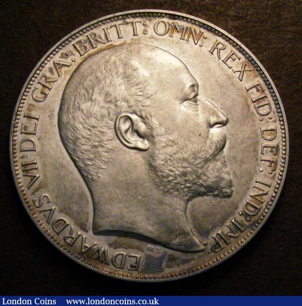 Crown 1902 Matt Proof ESC 362 UNC with a few hairlines and some light toning : English Coins : Auction 148 : Lot 1750