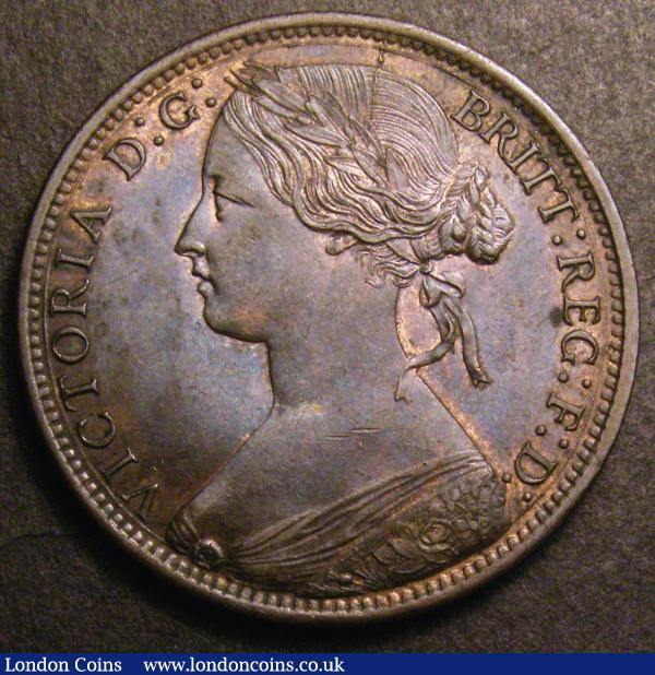 Penny 1866 Freeman 52 dies 6+G UNC or near so, nicely toned with a trace of lustre : English Coins : Auction 148 : Lot 2185