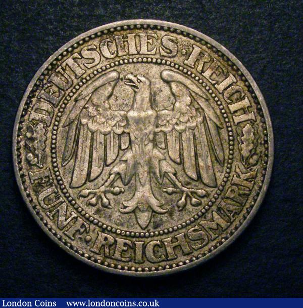 Germany Weimar Republic 5 Reichmark 1928A VF : World Coins : Auction 148 : Lot 741