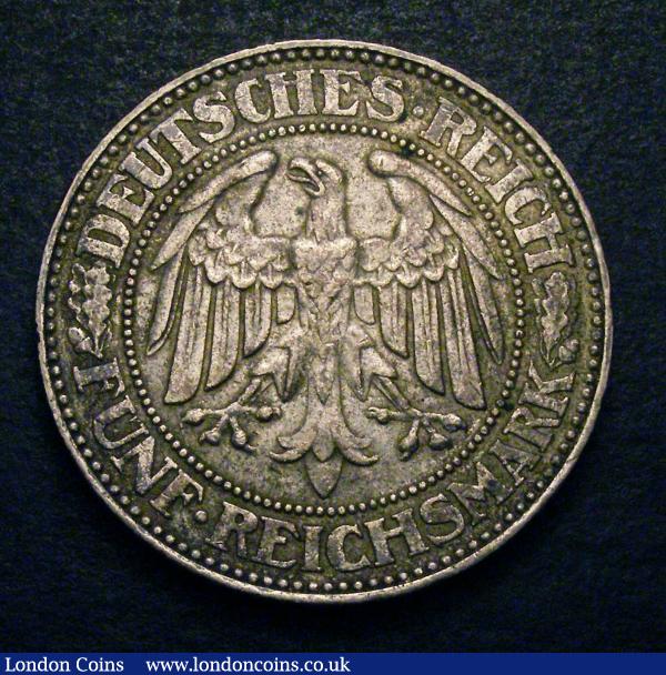Germany Weimar Republic 5 Reichmark 1928A. GVF : World Coins : Auction 148 : Lot 742