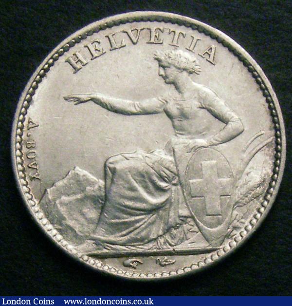 Switzerland Half Franc 1851 A KM 8 bright EF or near so : World Coins : Auction 148 : Lot 895