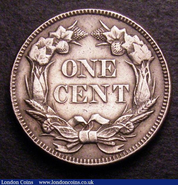 USA One Cent 1857 Closed E in ONE Breen 1927 Bright VF : World Coins : Auction 148 : Lot 923
