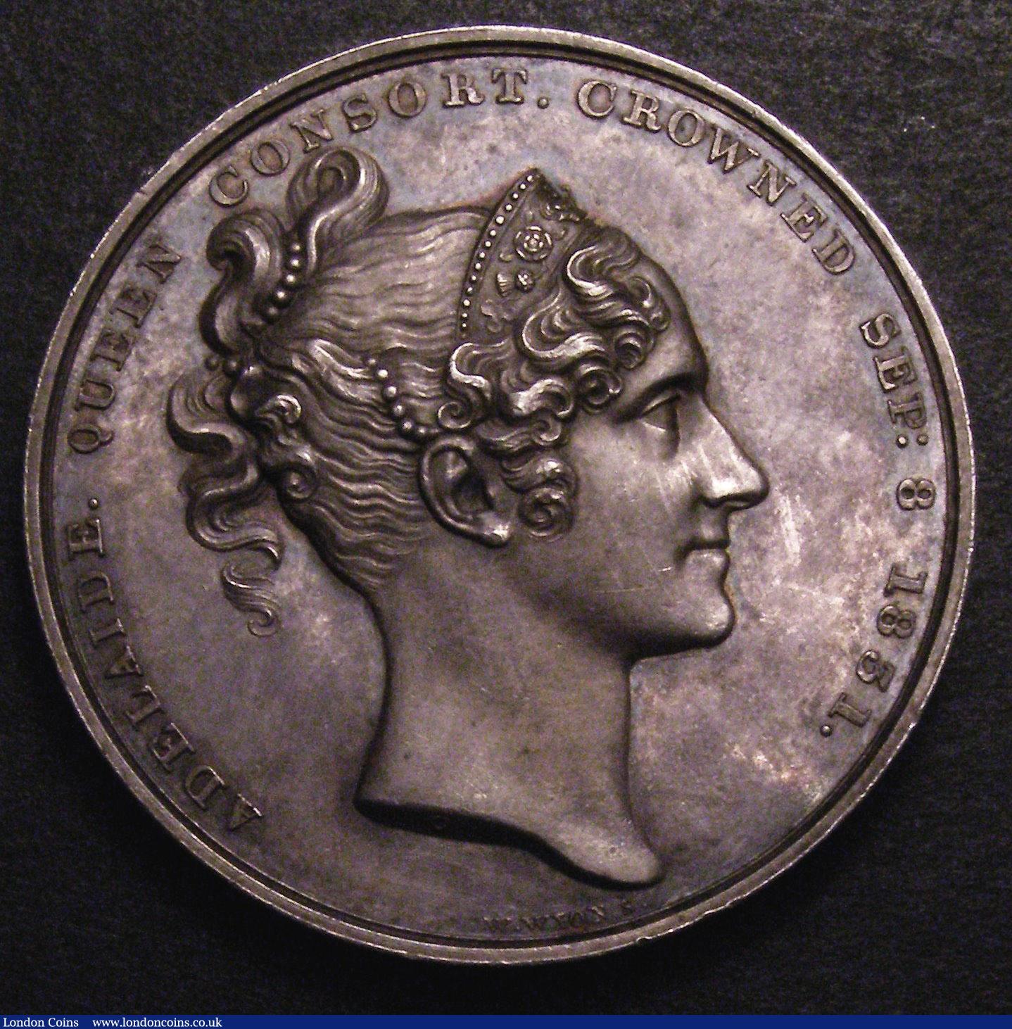 London Coins : A148 : Lot 1026 : Coronation of William IV 1831 33mm diameter in silver by W.Wyon Eimer 1251 The official Royal Mint i...
