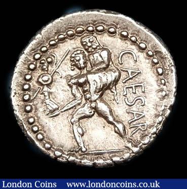 London Coins : A148 : Lot 1400 : Denarius Ar. Julius Caesar. C, 47-46 BC. Military mint traveling with Caesar in North Africa.  Obv; ...
